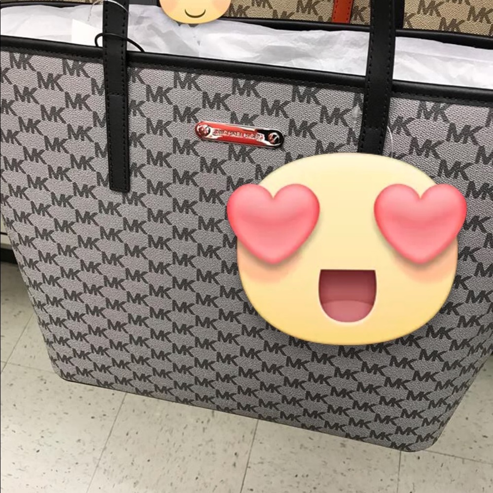 Authentic black Michael kors tote